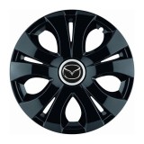 Set 4 Capace Roti Top Negru R16, Compatibil Cu Mazda