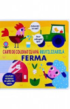 Carte de colorat cu apa. Reutilizabila: Ferma