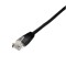 Cablu de retea UTP Cat5e patch cord 0.25m negru Well UTP-0008-0.25BK-WL