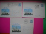 HOPCT PLIC LOT NR 48 -SET 3 PLICURI -CENTENARUL INDEPENDENTEI 1877-1977 -EXPO FILAT MARINA 1977 CONSTANTA--ROMANIA