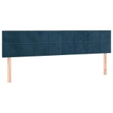 Cumpara ieftin Tablii de pat, albastru inchis, 180x5x78/88 cm, catifea