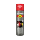 Rust-Oleum Hard Hat Vopsea Spray Profesionala Fluorescenta Rosie 500 ml Mat