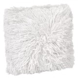 Perna Decorativa de Iarna din Blana Shaggy Alba 25x25 cm