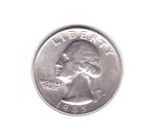 Moneda SUA 25 centi/quarter dollar 1985 P, stare buna, curata