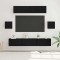 vidaXL Set comodă TV 7 pcs Stejar negru 80 x 30 x 30 cm Lemn compozit