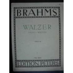 PARTITURA Brahms-Walzer VALSES Opus 39 Editura: Peters.Leipzig