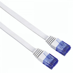 Cablu de retea UTP Hama 53773 CAT6 RJ45 - RJ45 5m Alb foto