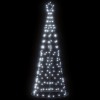 Pom de Crăciun LED 200 LED-uri Alb Rece 182 cm