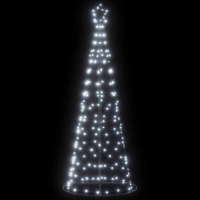Pom de Crăciun LED 200 LED-uri Alb Rece 182 cm