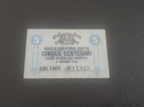 Bancnota 5 centisimi 1918 Italia