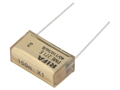Condensator de H&amp;acirc;rtie 150nF 300VAC THT foto