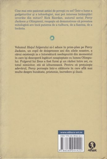 Percy Jackson si Olimpienii vol. 1 Hotul fulgerului Rick Riordan | Okazii.ro