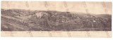 78 - GHELARI, Hunedoara, Panorama, Litho, Romania - Double old postcard - used - 1901, Circulata, Printata