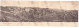 78 - GHELARI, Hunedoara, Panorama, Romania - Double old postcard - used - 1901, Circulata, Printata