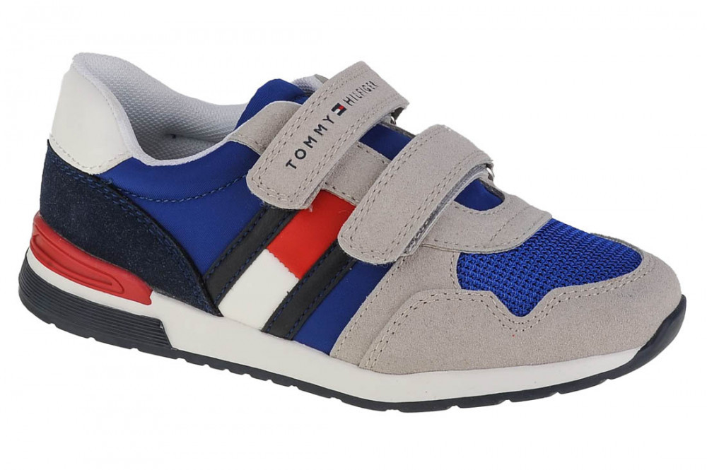 Pantofi pentru adidași Tommy Hilfiger Low Cut Velcro Sneaker  T1B4-32236-1040X602 gri, 30 | Okazii.ro