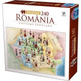 Puzzle Romania Costume Traditionale 240 piese D-Toys