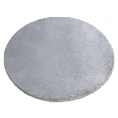 Covor modern de spălat POSH cerc shaggy gri, antiderapant, gros, cerc 80 cm foto