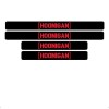 Set 4 protectii praguri auto autoadezive Hoonigan, Rosu
