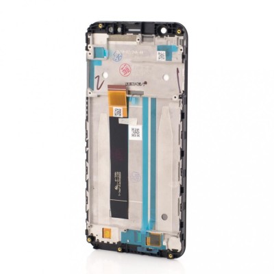LCD Asus Zenfone Max (M1) ZB555KL, Negru Complet + Rama foto