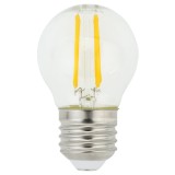 Bec LED filament Hoff mini G45 E27 4.9W 600lm lumina calda 2700 K