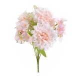 Buchet Dalia artificiala roz verde 30 cm