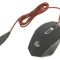 Mouse optic negru-roșu USB cu 6 butoane și cablu 1,3m