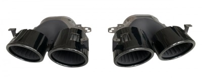 2X EXHAUST TIP MERCEDES A A45S AMG W177 GT53 W290 GLA CLA GLE53 W167 GT 53 A0004901500 A0004901600 foto