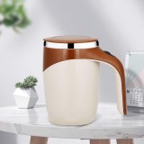 Cana termica, pentru bauturi fierbinti sau reci, din otel inoxidabil, capacitate 380ML, mixer incorporat, maro