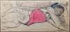 Femeie dormind// tus si acuarela, 1946, nesemnat, Peisaje, Altul