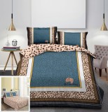 Cumpara ieftin Lenjerie Pat 3D Tokyo Sd031, Bumbac, 4 Piese, Fara Elastic, Imprimeu