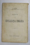 ASPECTE DIN CIVILIZATIA ENGLEZA de I. BOTEZ 1912