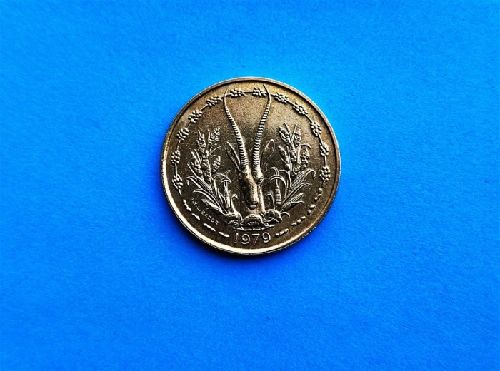 25 Francs 1979 Africa-in realitate arata bine!