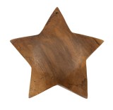 Mauro Ferretti Bintang Sculptura Teak cm &Oslash; 19X5 | Aosom Romania
