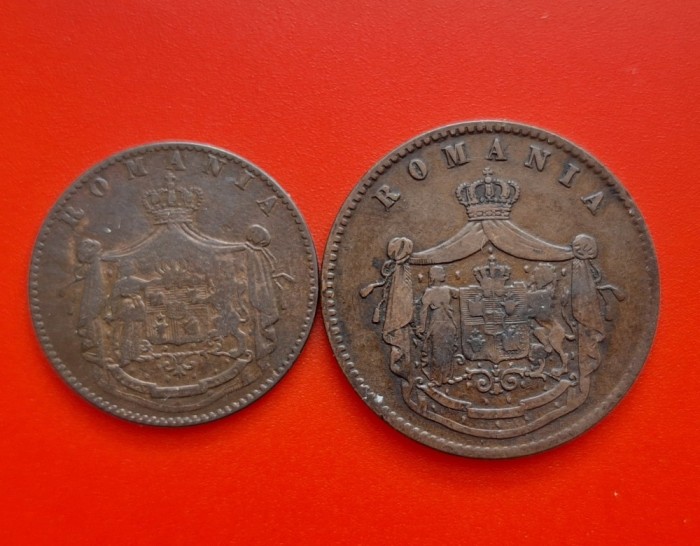 5 bani, 10 bani 1867