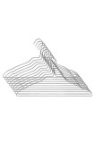 Cumpara ieftin Set 10 umerașe metalice, gri, 41 x 20 cm