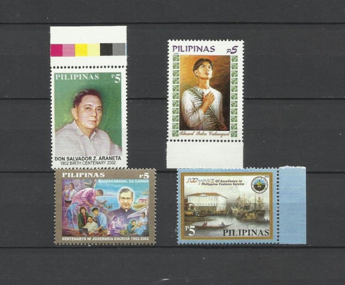 FILIPINE 2002 LOT TIMBRE NESTAMPILATE