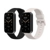 Set 2 Curele Kwmobile pentru Xiaomi Mi Band 7 Pro, Negru/Alb, Silicon, KWM0000176Z009C
