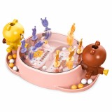 Cumpara ieftin Joc de masa interactiv pentru copii, 19 x 7 x 11.3 cm, ursuleti, 2 jucatori, mecanic, portabil, din ABS, +5 ani