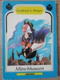 Munchhausen, Gottfried August Burger, Abeona 1993, Carte Povesti copii, 136 pagini, Romana