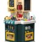 Bucatarie pentru copii WePro Store, circuit de apa real, cuptor si plita, sunete si lumini, accesorizata complet, Verde, 3 ani +
