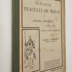 Carte veche 1911 Istoria veacului de mijloc Vasile Dimitrescu