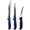 Set profesional de macelarie, transat, injunghiat ,dezosat, filetat, 3 cutite otel carbon