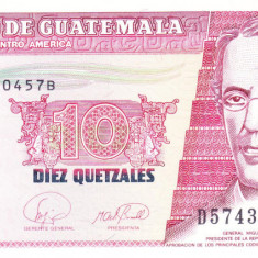 Bancnota Guatemala 10 Quetzales 2007 - P111b UNC