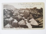 Rară! Carte poștală Coasta de Fildeș/Sat al comunității etnice Bambara anii 20