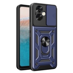 Husa pentru oppo a79 5g / oneplus nord n30 se, slide si snap, magnetic ring, blue foto