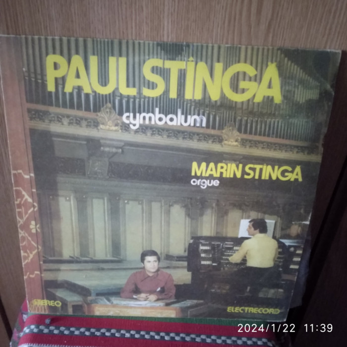 -Y- PAUL STINGA - CYMBALUM / MARIN STANGA ORGA / DISC VINIL LP
