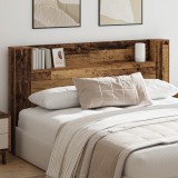 vidaXL Tablă de pat cu sertar Lemn vechi 180 x 17 x 104.5 cm
