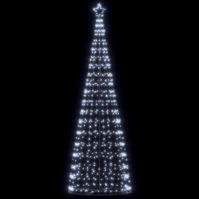 vidaXL Pom de Crăciun LED 550 LED-uri Alb Rece 304 cm foto