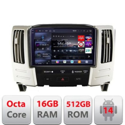 Navigatie Lexus RX300 2003-2008 Android radio gps internet 8 core QLED 2K 16+512 360 Edotec CarStore Technology foto