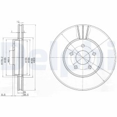 DELPHI BG3537C Disc frana